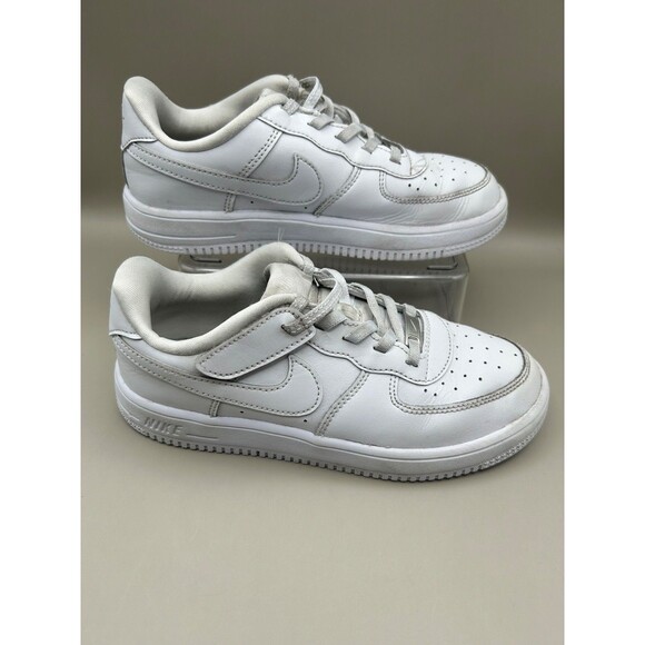 Nike Air Force 1 Kids Low Easy-on White/White FN0237 111 Size 3Y - Picture 3 of 8